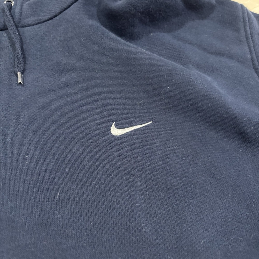Vintage Nike Hoodie Sweatshirt Men's XL Mini Check Swoosh Blue Y2K Skate Faded - Picture 4 of 8